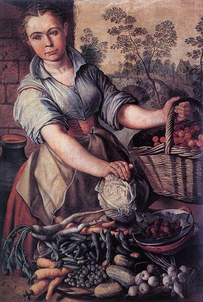 Joachim Beuckelaer Vegetable Seller Norge oil painting art